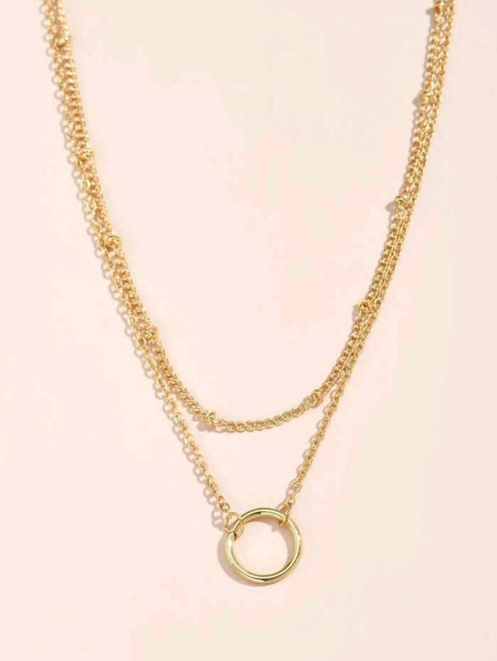 Anthropologie Sage Minimalist Dainty Trendy Layered Gold Necklace